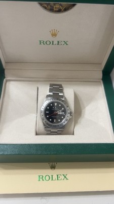 Rolex Explorer 2 16570 40mm Black Dial. Engraved Rehaut. 3186 Movement