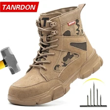 Work Sneakers Steel Toe Indestructible Puncture-Proof Tactical Safety Shoes