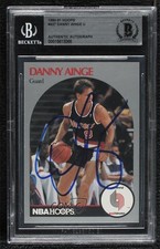 BAS 1990-91 NBA Hoops Danny Ainge #427 BGS Authentic Auto ow6