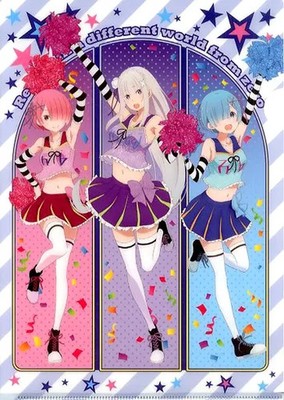 Re:Zero Memory Snow A4 Clear File Vol.2 All Members Gathering Cheerleader Ver.