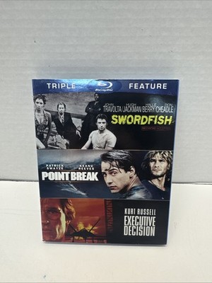 Executive Decision / Point Break / Swordfish (Blu-ray, 1996) With Slipcover