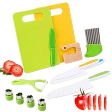Kids Set, Toddler Safe for Real Cooking, Montessori Kitchen Tools for Children