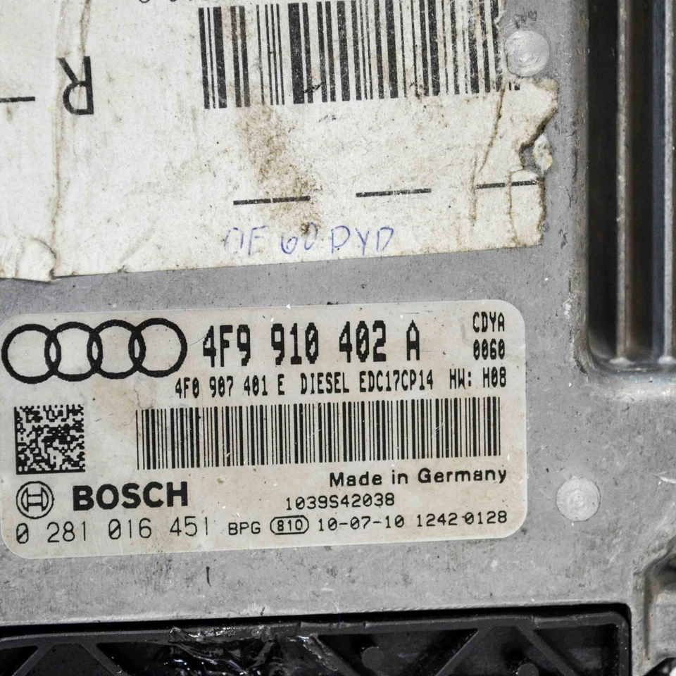 Centralina motore AUDI A6 4F2, C6 4F9910402A 3.0 Diesel 176kw 2010 3524177 - Immagine 3 di 4