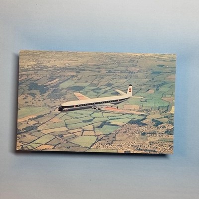 Verkehrsflugzeug Postkarte um 1950 B.E.A Airlines De Havilland Comet 48