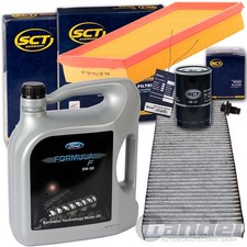 FILTERSET + OE FORD 5W30 ÖL passend für FOCUS I TOURNEO TRANSIT CONNECT 1.6-2.0