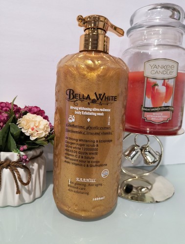 Bella-white Ultra Radiance Gold Body Wash Duschgel 1000ml👌 effektiv LSF 50 - Bild 1 von 4