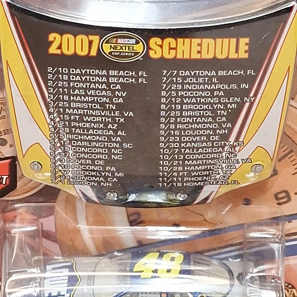 Jimmie Johnson #48 Hood Magnet 2007 NASCAR Chevrolet 1:64 Diecast Car  - Image 4 of 4