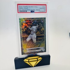 2022 Topps Gilded Collection Oneil Cruz Golf Etch Rookie Auto /50 PSA 10