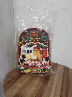 Loungefly Mickey & Minnie Mouse Hot Cocoa Fireplace Mini Rucksack (NEU MIT ETIKE