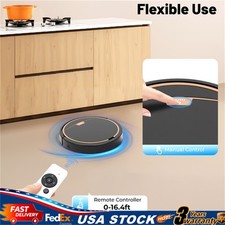 Smart Robot Wet Floor Mop Cleaner Sweep Carpet 3 in 1 Rechargeable & Water Tank