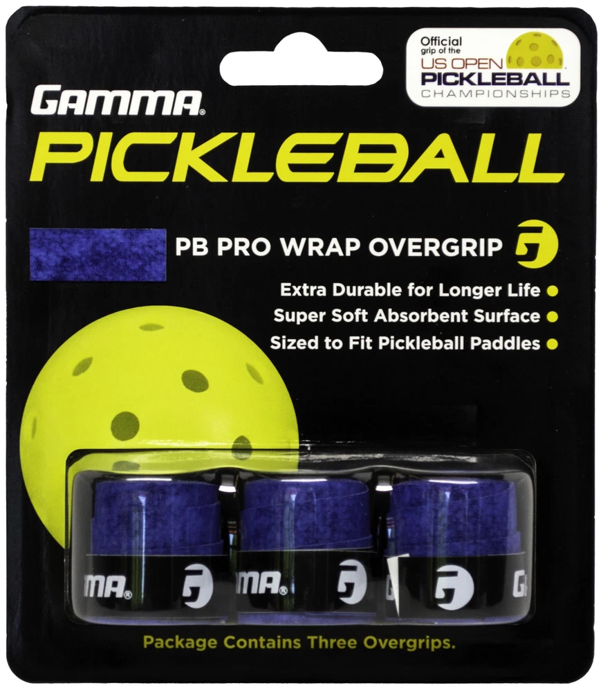 Pickleball PRO WRAP OVERGRIP, Extra Tacky, Durable, Moisture Absorbent, White