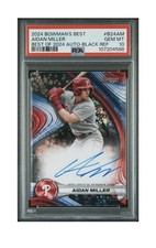 2024 Bowman’s Best Aidan Miller True Black Auto  Refractor PSA 10