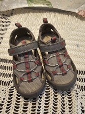 Oshkosh B'Gosh Abe Play Sandals Toddler Boys Gray Red Closed Toe Size 8