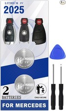 CR2025 Key Fob Battery Replacement for C-Class E-Class ML S-Class GLC GL CLA CLK