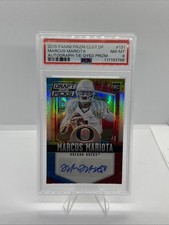 Marcus Mariota 2015 Panini Prizm Autograph Tie Dyed Prizm /20 PSA 8 Oregon Ducks