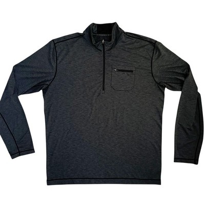 prAna Breathe Quarter Zip Pullover XXL Gray Long Sleeve Stretch Performance 
