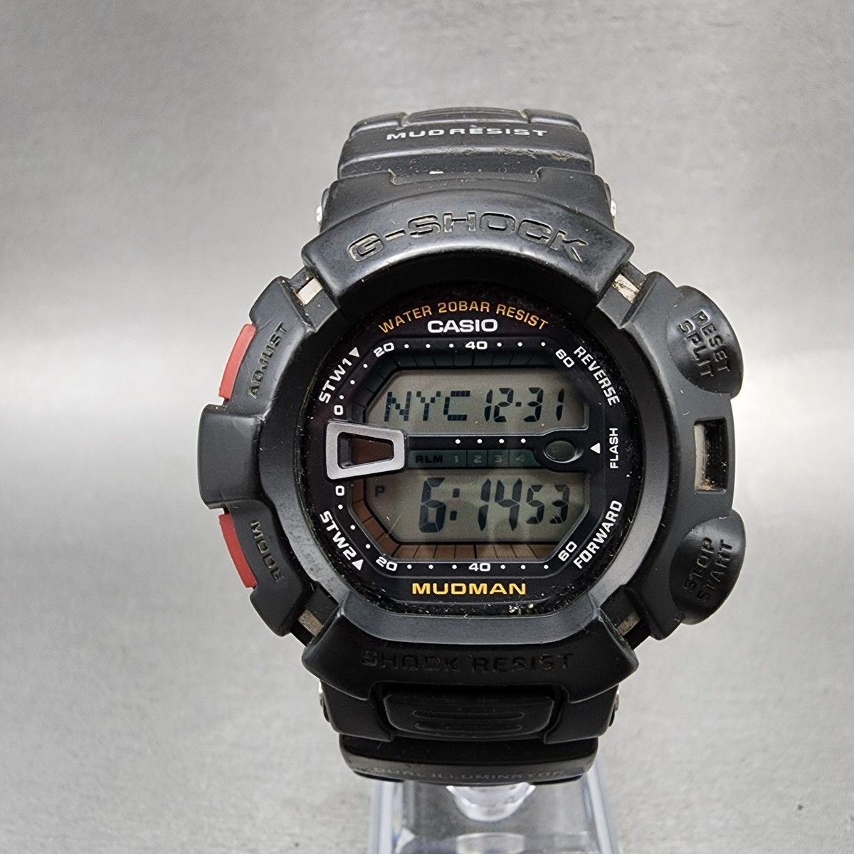 Casio G-Shock Mudman G-9000 Watch Men 46mm Digital Black Tide