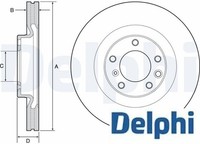 2X Bremsscheibe Delphi BG9119C 2 Bremsscheiben Vorderachse Vorne
