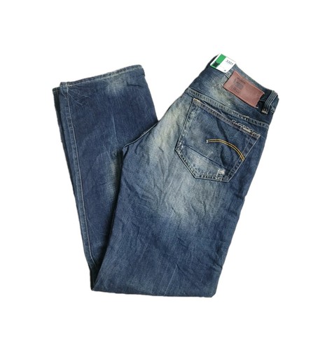 G-Star Raw 3301 Herren Medium Rise Loose Fit Arizona Denim Jeans W30 L32 Aged - Bild 1 von 13