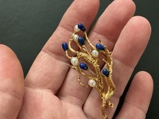 18k Gold Brooch In Retro Fine Pins & Brooches for sale | eBay