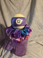 Vintage Number 12 Purple Striped Pool Ball Replacement