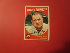 1959   TOPPS#318 ROCKY BRIDGES  TIGERS        EX+/EXMT