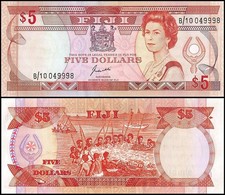 Fiji 5 Dollars, 1991 ND, P-91a, UNC