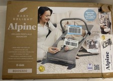 Baby Delight Highland Bouncer Infant 0   6 Months Charcoal Gray Used Open Box