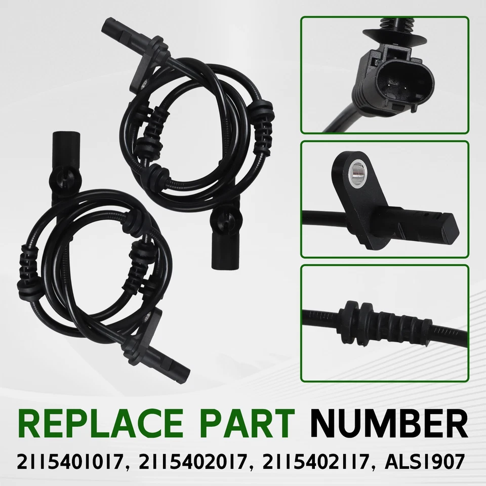 2x Front Left & Right ABS Speed Sensor Fit for 2004 2005 Mercedes Benz E320 E500 - Image 3 of 4