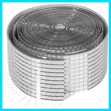 10000 PCS Mini Disco Tiles, 1 Roll 5 x 5 mm Self-Adhesive Disco Ball Tiles, G...