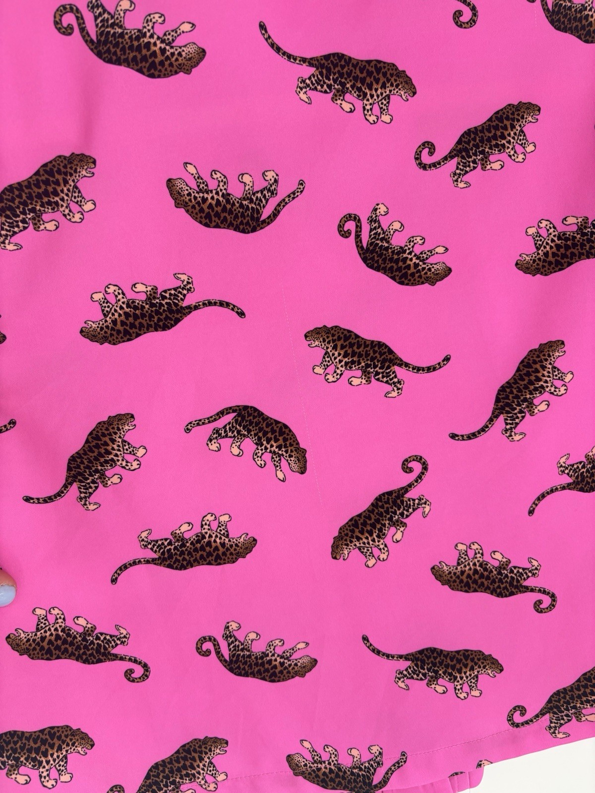 Fabletics Leopard Pink Collared Women’s Cropped B… - image 5