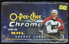 1998-99 O Pee Chee Chrome Hockey Hobby Box - 24 packs - Factory Sealed