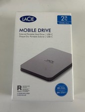 LaCie Mobile Drive Moon 2TB Portable External HDD - USB-C