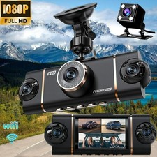 4 Channel Car Wifi Dash Cam 1080P HD Driving Recorder G-Sensor Front Rear Camera