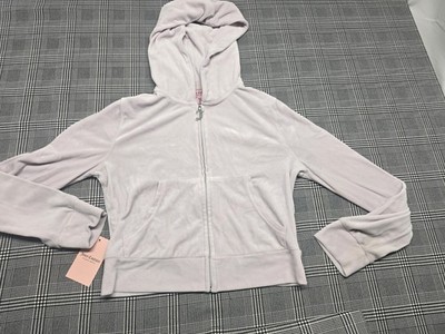 Women's Juicy Couture Full Zip Hooded Sweatshirt Size Medium OG Bling In...