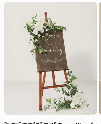 Ling's Moment Artificial Lily & Olive Wall Flower Decor 2-Pack 26x22x6 in