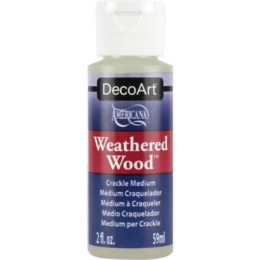 DecoArt Americana Paint Medium - Weathered Wood Crackle 2oz DAS8