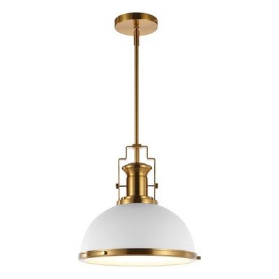 JONATHAN Y JYL9536D 13'' Modern Industrial Dome Pendant Light, Farmhouse