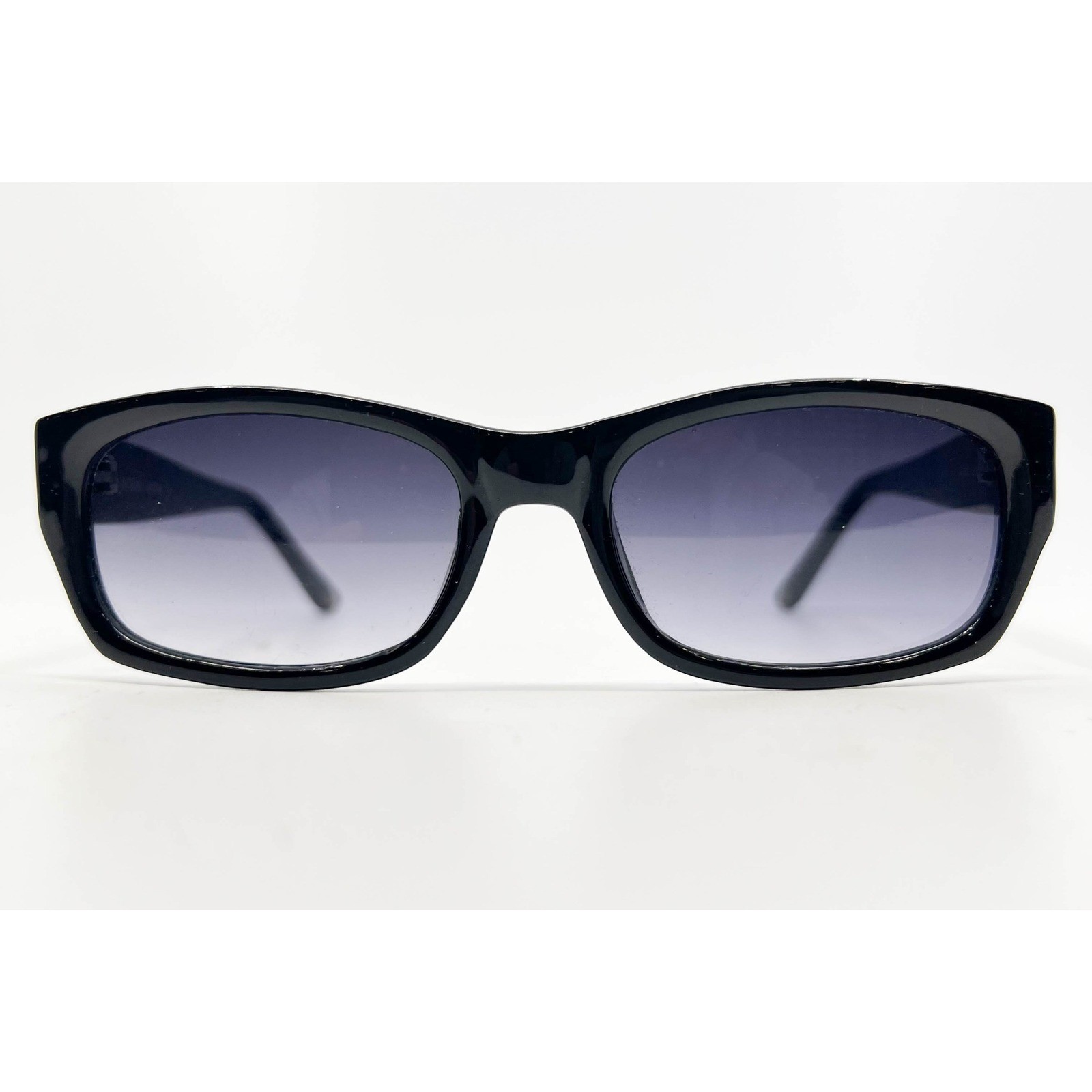 BCBGMAXAZRIA Black Rectangular Sunglasses Gradien… - image 1