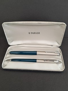 Parker 51 Füllfederhalter und Feder Set 14K Goldfeder Top Zustand sofort einsatzbereit