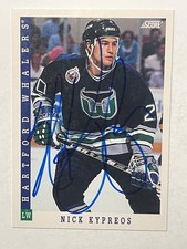 Hartford Whalers NICK KYPREOS Signed Card