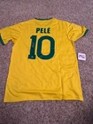 Pele Autographed Brazil Soccer Jersey (Athleta) (w/COA)