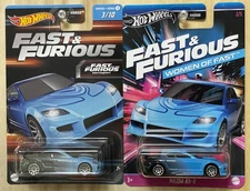 2023 Hot Wheels Fast And Furious Theme Assortment Mazda Rx-8 Woman Of 2Pcs Set