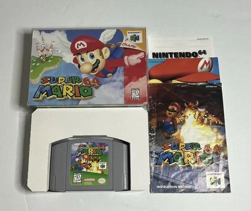 Super Mario 64 Nintendo 64 N64 - Complete in Box CIB