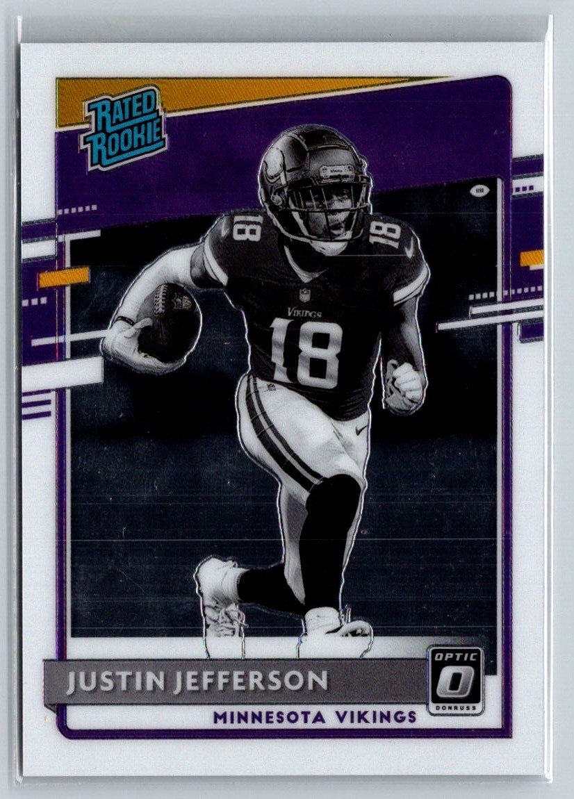 2020 Panini Donruss Optic Rated Rookie Negative Variation Justin Jefferson #313