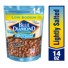 Blue Diamond Almonds, Lightly Salted Low Sodium Snack Nuts For Gluten Free Snack