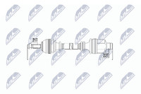 NTY Antriebswelle NPW-RE-014 FüR Renault