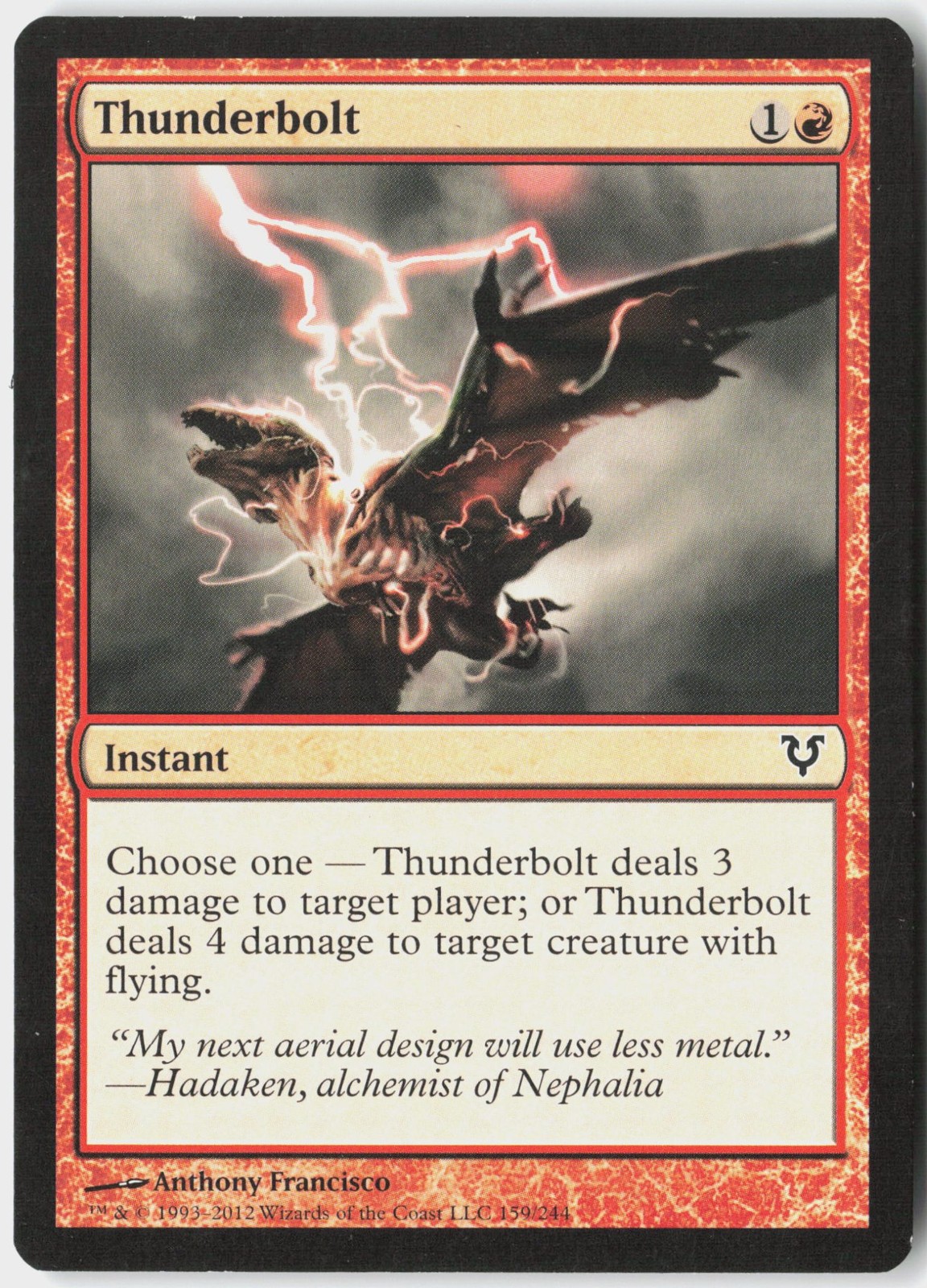 Magic - Thunderbolt Avacyn Restored [AVR - 159] NM Common