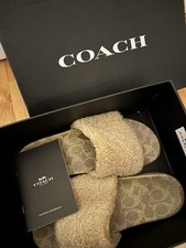 Coach Shearling Ulla Slides Sandals