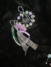 Baby Three Keyring Purple and Green